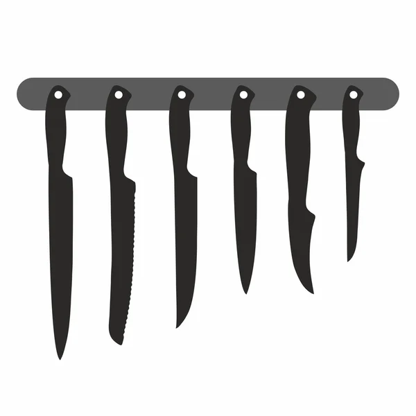 Kitchen knives — Stock Vector