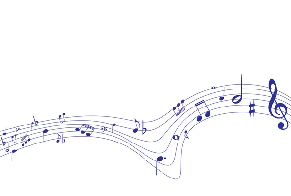 Vektor illustration av musik bakgrund — Stock vektor