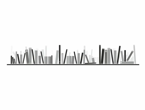 A shelve könyvek — Stock Vector
