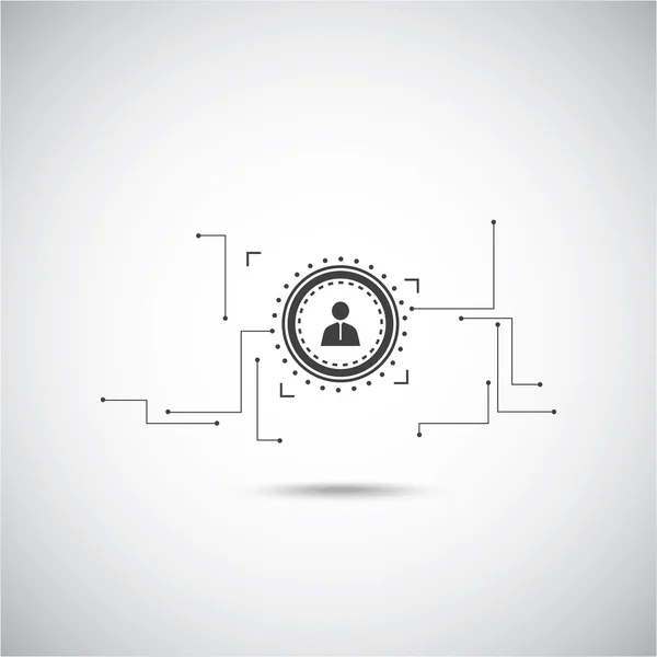 Menselijke model verbinding — Stockvector