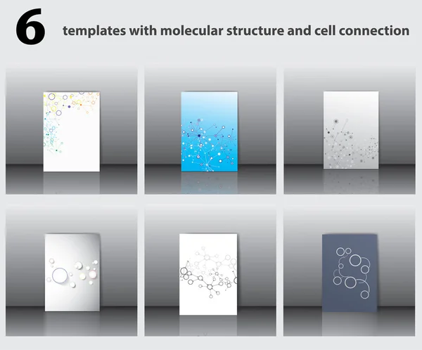 Structures moléculaires — Image vectorielle