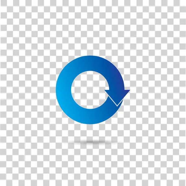 Icône bleue abstraite — Image vectorielle
