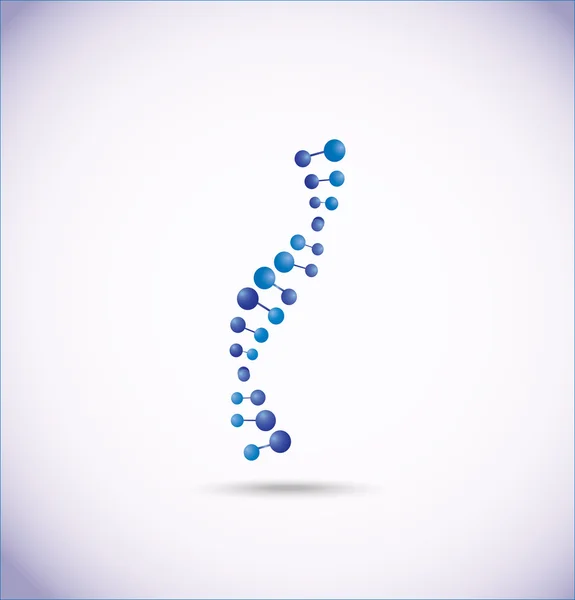 DNA och molekyl symboler — Stock vektor