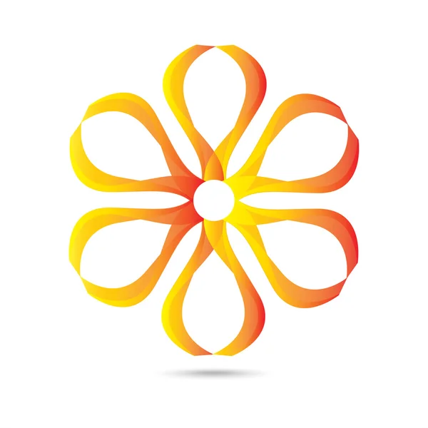 Flower abstract icon template. — Stock Vector