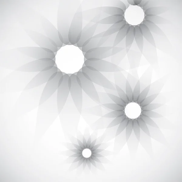 近代的なカラフルな幾何学的な花背景 — ストックベクタ