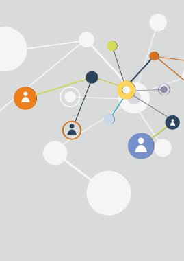 Sosyal ağ vektör kavramı