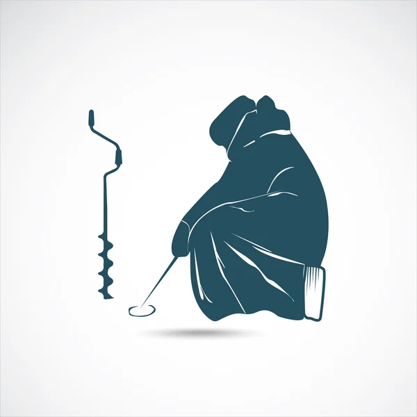 Winter fishing — Stock Illustration Winter fishing Royalty Free Stock Vectors