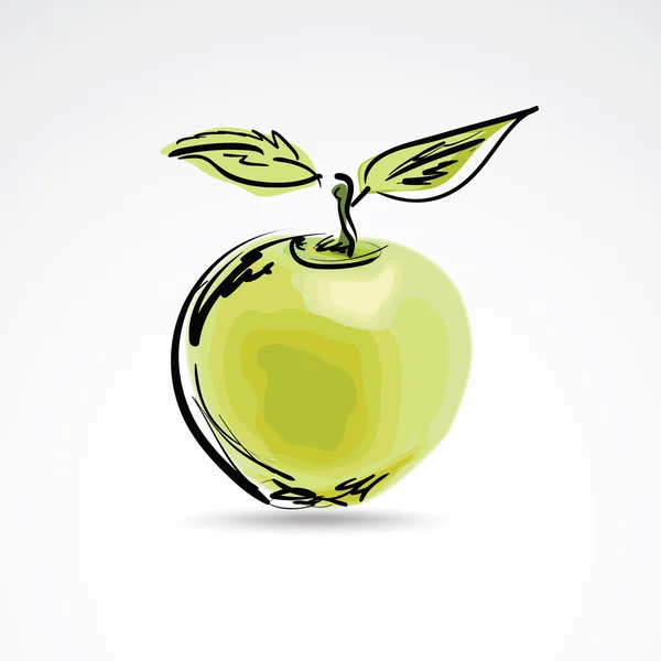 Icono de manzana — Archivo Imágenes Vectoriales