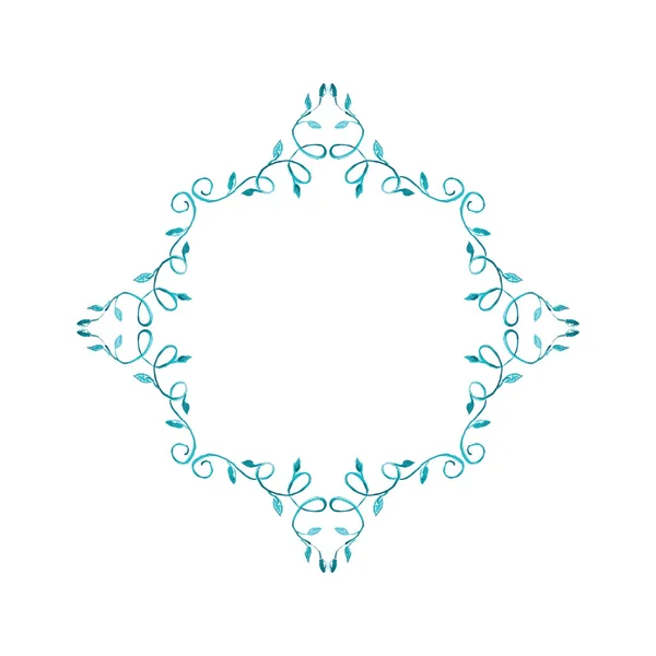 Cadru geometric acuarelă — Vector de stoc