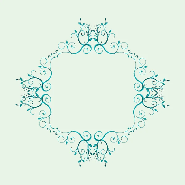 Cadru geometric acuarelă — Vector de stoc