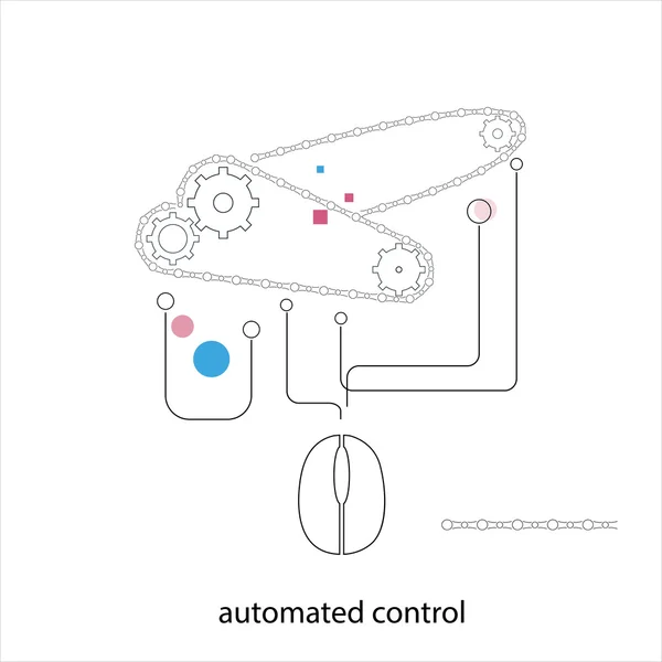 Automated control — Stock Vector
