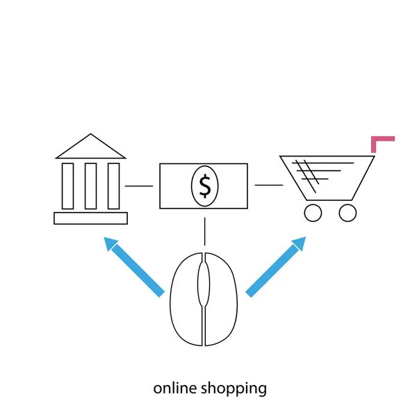 Online shopping — Stock Vector