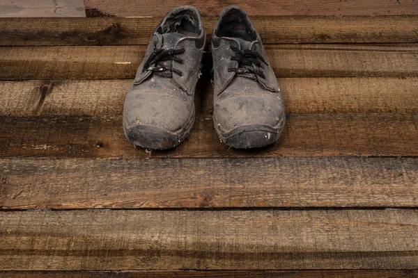 Grunge 的靴子 — 图库照片