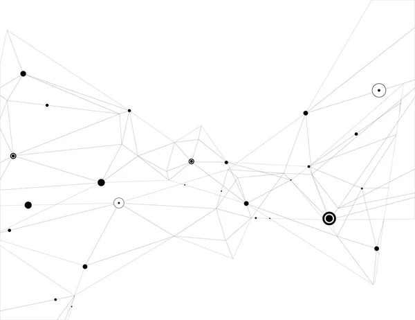 Connessione di particelle astratte — Vettoriale Stock