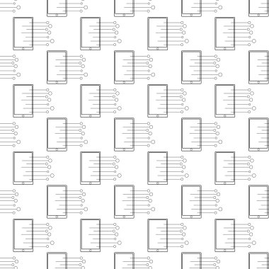 Mobil uygulama teknolojisi soyut seamless modeli.