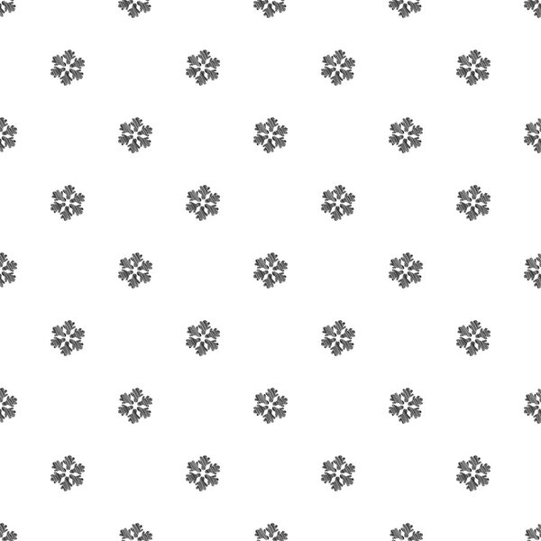 Seamless pattern of snowflakes