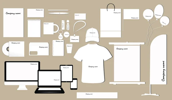 Modèle d'identité d'entreprise design — Image vectorielle