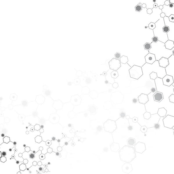 Molekylär abstrakt bakgrund — Stock vektor