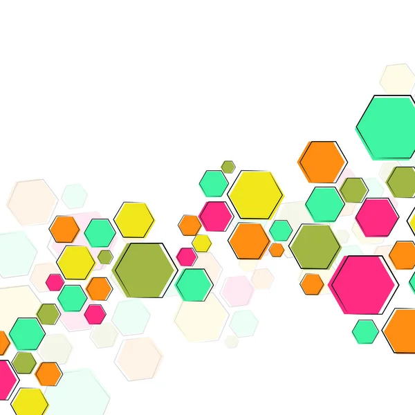 颜色分子结构 — 图库矢量图片