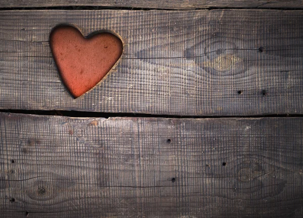 Valentijn houten achtergrond — Stockfoto