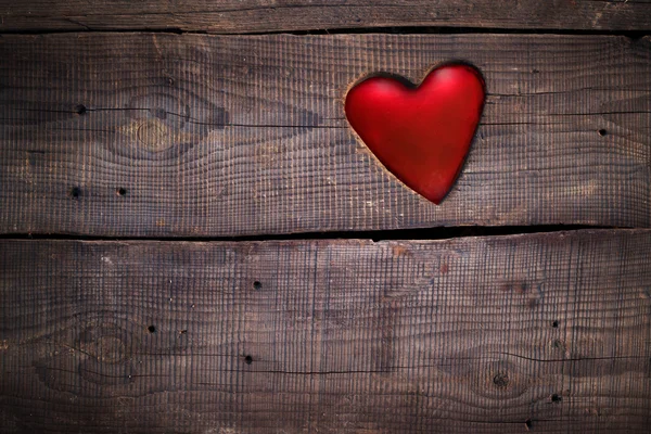 バレンタインの木製の背景 — ストック写真