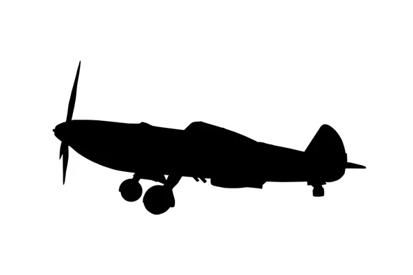 Silhouette of an airplane — Stock Photo, Image