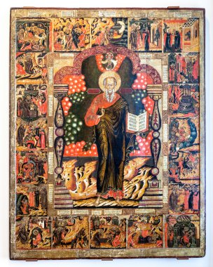 Antika Rus Ortodoks simgesi. St. John teolog