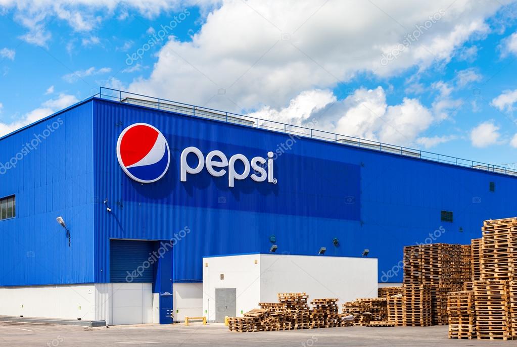 SAMARA, RUSSIA - MAY 22, 2016: Factory of Pepsi Corporation in Samara, Russia. PepsiCo Inc. is an American multinational food, snack and beverage corporation