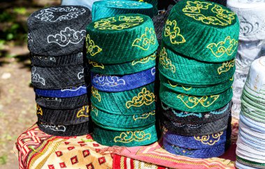 Skullcaps Satılık hazır işlemeli geleneksel tatar Milli 