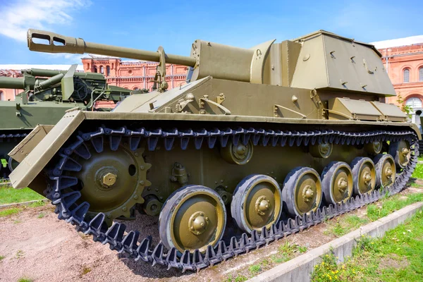 Instalacja radzieckie samobieżne Su-76 — Zdjęcie stockowe