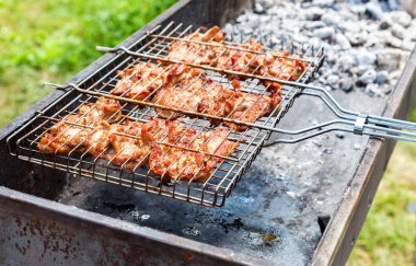 Nefis ızgara et ızgara ile Barbekü