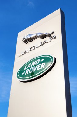 Jaguar Bayilik işareti. Jaguar İngiliz araba adam bir markasıdır.