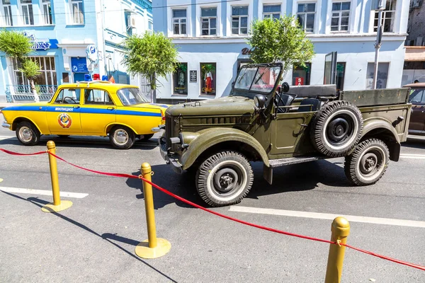 Samara Rusya Haziran 2019 Eski Sovyet Polis Otomobili Moskvich 412 — Stok fotoğraf