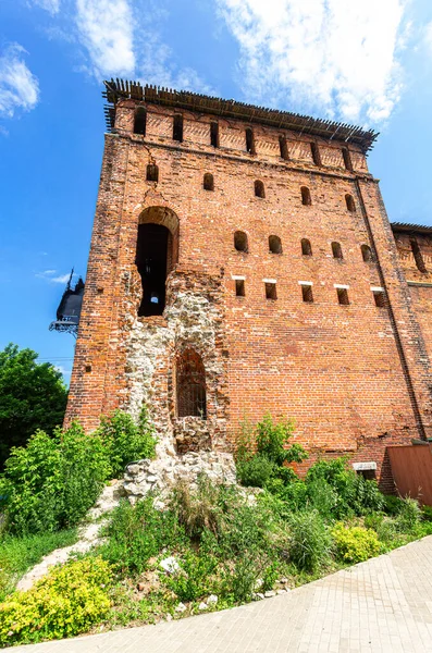 Russisk Tradisjonell Middelalderarkitektur Pyatnitskij Porten Pyatnitskaja Tårnet Til Kolomna Kreml – stockfoto