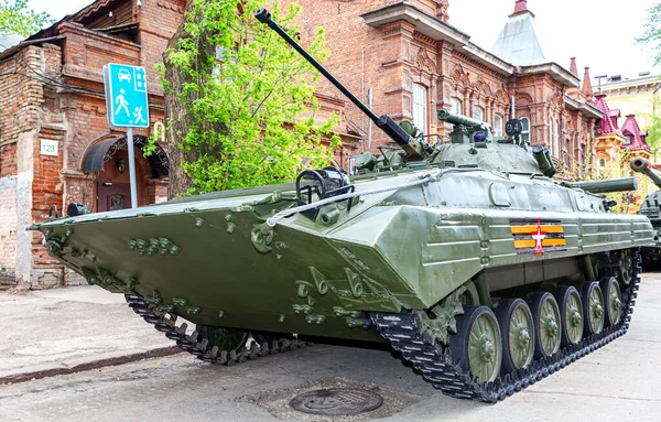 Samara Russia May 2017 Russian Infantry Fighting Vehicle Bmp Military — Stock Photo, Image