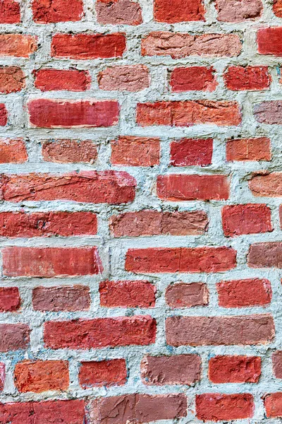 Старая Выветриваемая Красная Кирпичная Стена Фон — стоковое фото
