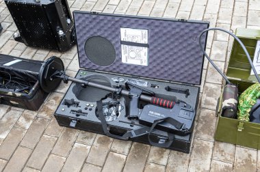 Samara, Rusya - 23 Şubat 2020: Doğrusal olmayan bağlantı detektörü NR-2000