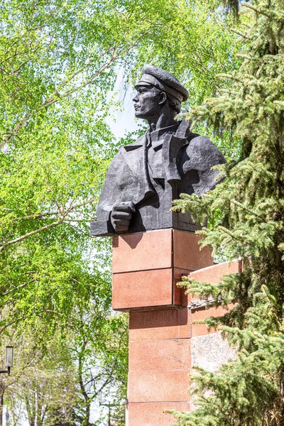 Samara Russie Mai 2021 Monument Bronze Révolutionnaire Communiste Soviétique Galaktionov — Photo