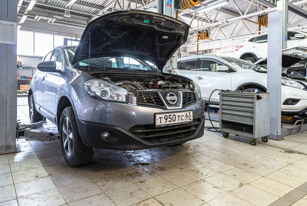 Samara Russia May 2021 Cars Auto Repair Service Station Auto — Foto Stock