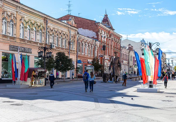 Samara Russia Settembre 2016 Monumento Bronzo Zio Stepa Miliziano Nella — Foto Stock