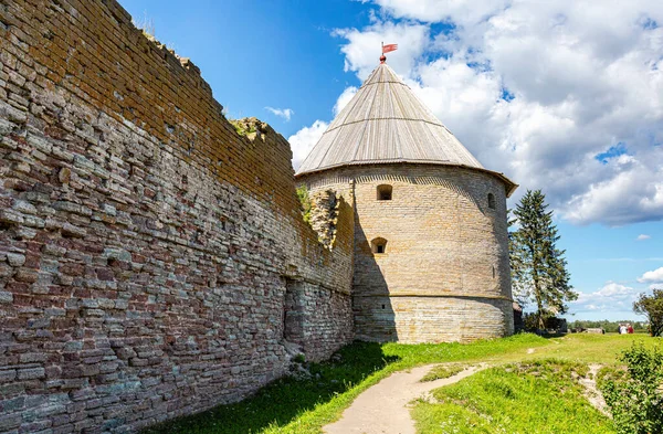 Forteresse Historique Oreshek Est Une Ancienne Forteresse Russe Vue Tour — Photo