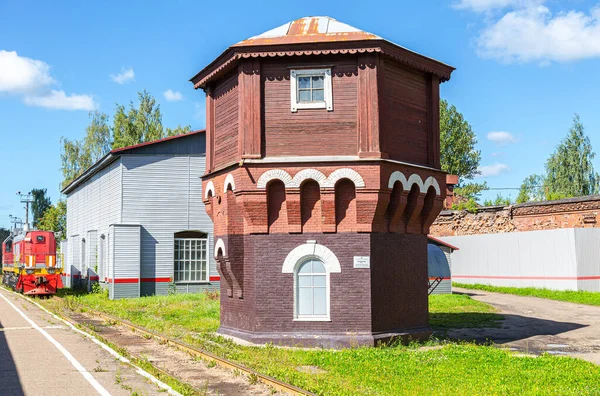 Borovichi Russia August 2020 Old Water Tower Provincial Railway Station — Stock Photo, Image