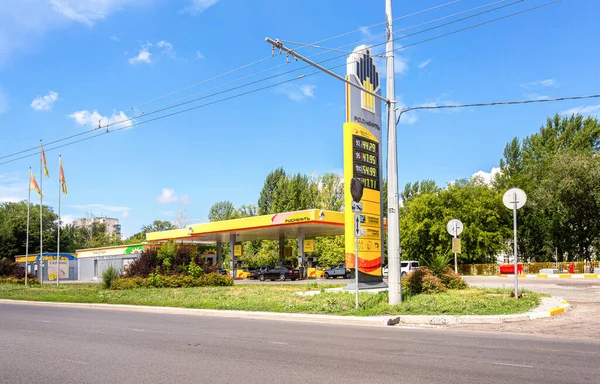 Samara Russland Juli 2021 Rosneft Tankstelle Der Stadtstraße Sommer Rosneft — Stockfoto