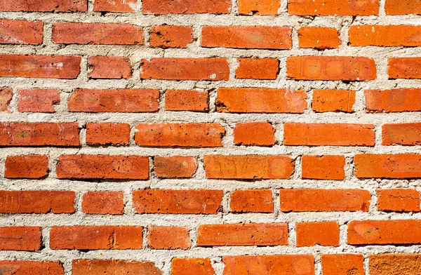 Antiga Parede Tijolo Vermelho Resistido Como Fundo — Fotografia de Stock