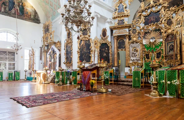 Interieur van de kerk van de Heilige gezicht in het dorp mlevo — Stockfoto