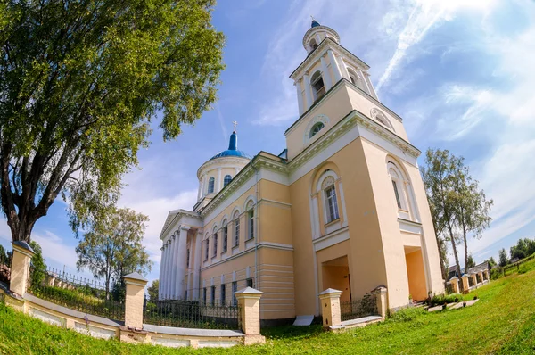 Tempel van de opstanding in het dorp van Selco-Karelische, Tve — Stockfoto