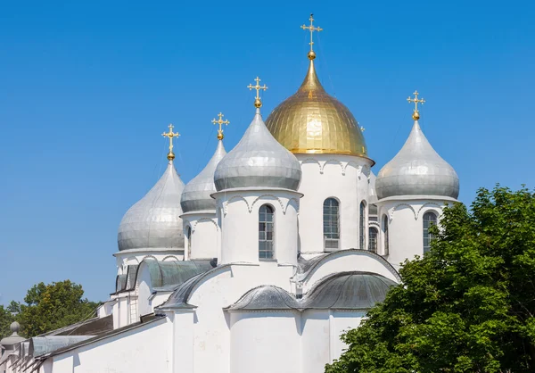 Catedral de Santa Sofia no Kremlin da Grande Novgorod Rússia — Fotografia de Stock