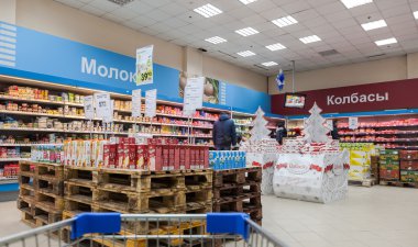 İç Perekrestok süpermarket. 