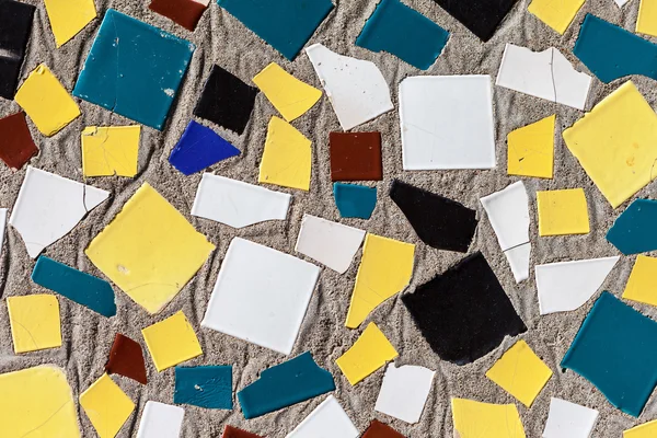 Színes mozaik, kerámia üveg csempe fal dekoráció — Stock Fotó