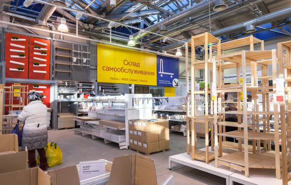 Interior de la tienda IKEA Samara — Foto de Stock